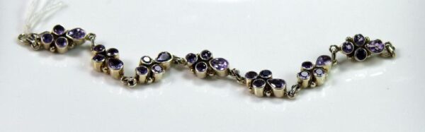 Amethyst Sterling Silver Braclet