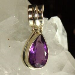 Amethyst Teardrop Pendant