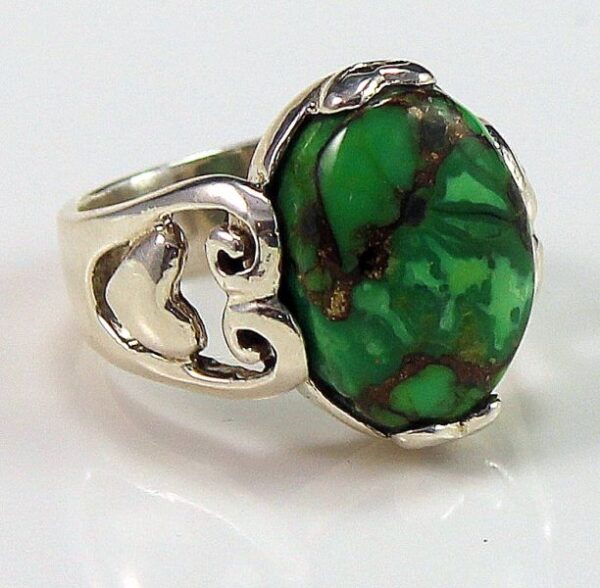 Emerald Sterling Silver Ring