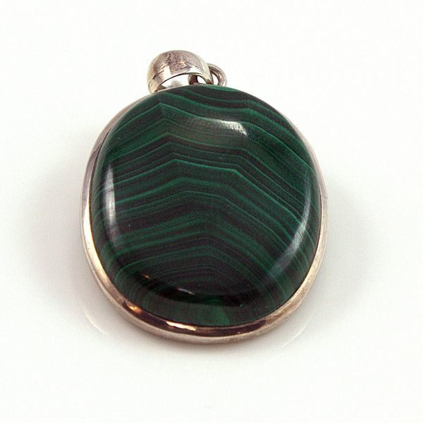 Malachite Sterling Silver Pendant