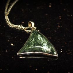 Seraphinite Sterling Silver Pendant