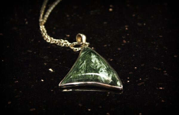 Serpentine Sterling Silver Pendant