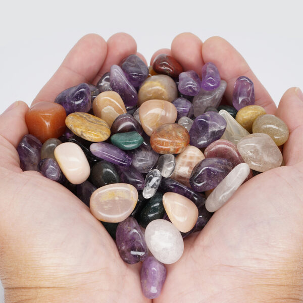 12. Tumbled Stones in the Hand Crop